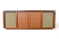 1960s Barzilay Walnut Tambour Stereo Console
