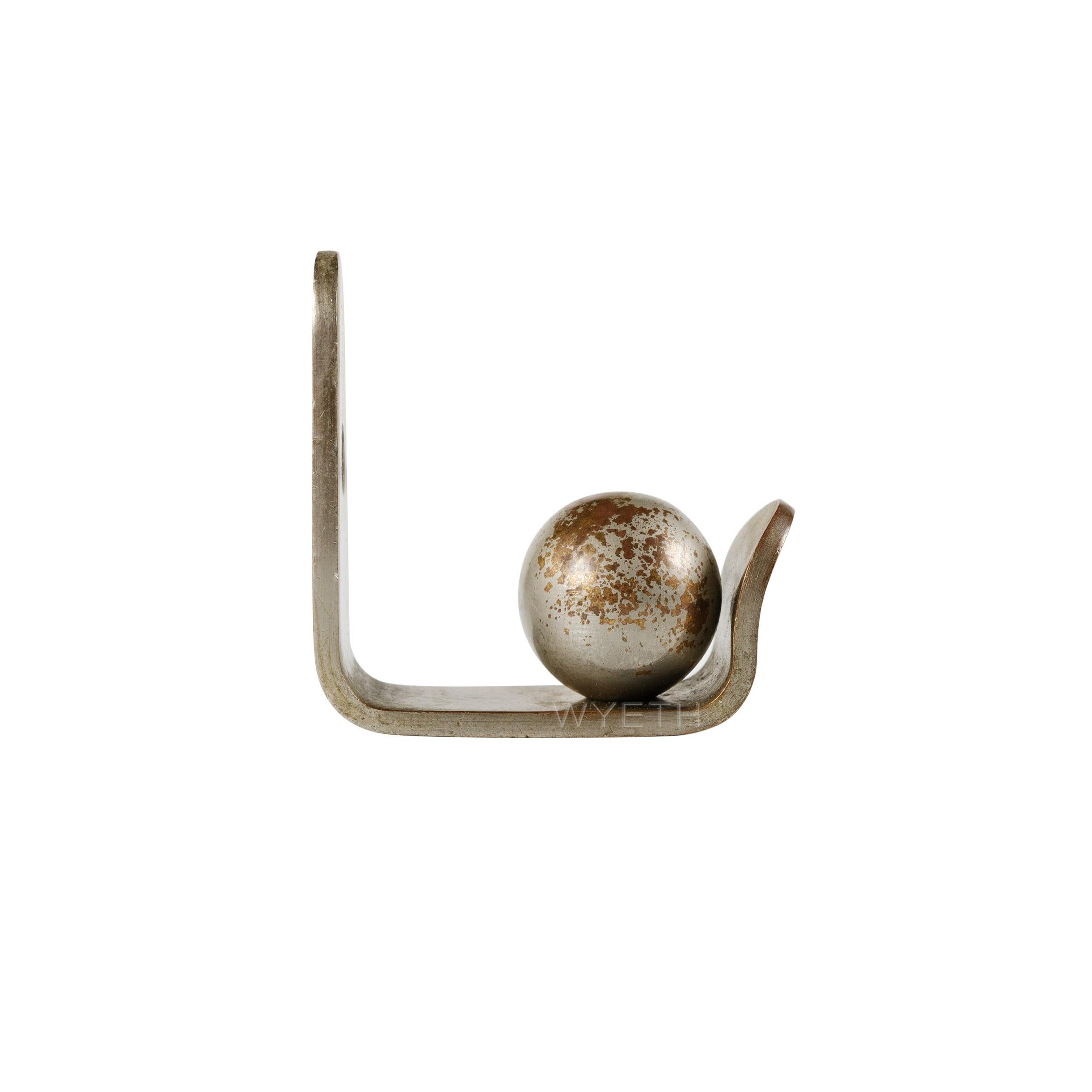 1960s Bauhaus Inspired Wall Hook In Good Condition In Sagaponack, NY