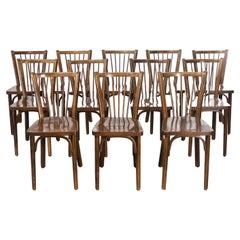 1960's Baumann Bentwood Classic Stickback Bistro Dining Chair, Set of Twelve