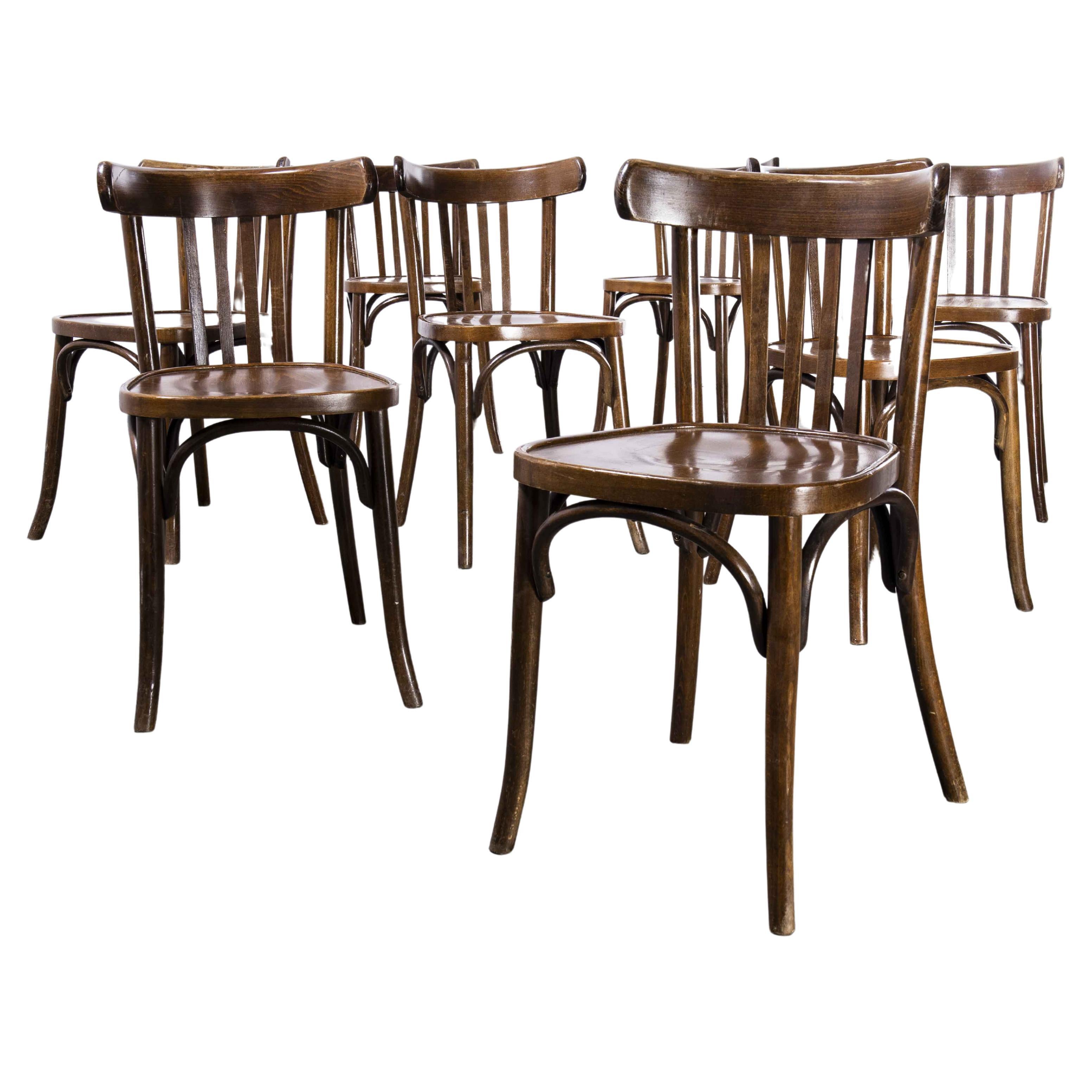 1960's Baumann Bentwood Classic Walnut Bistro Dining Chair, Set of Eight at  1stDibs