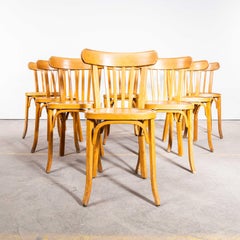 1960’s Baumann Blonde Oak Bentwood Dining Chair – Set Of Eight