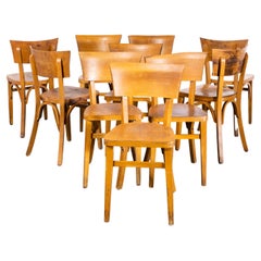 1960s Baumann Deep Back Bistro Dining Chairs, Set of Ten