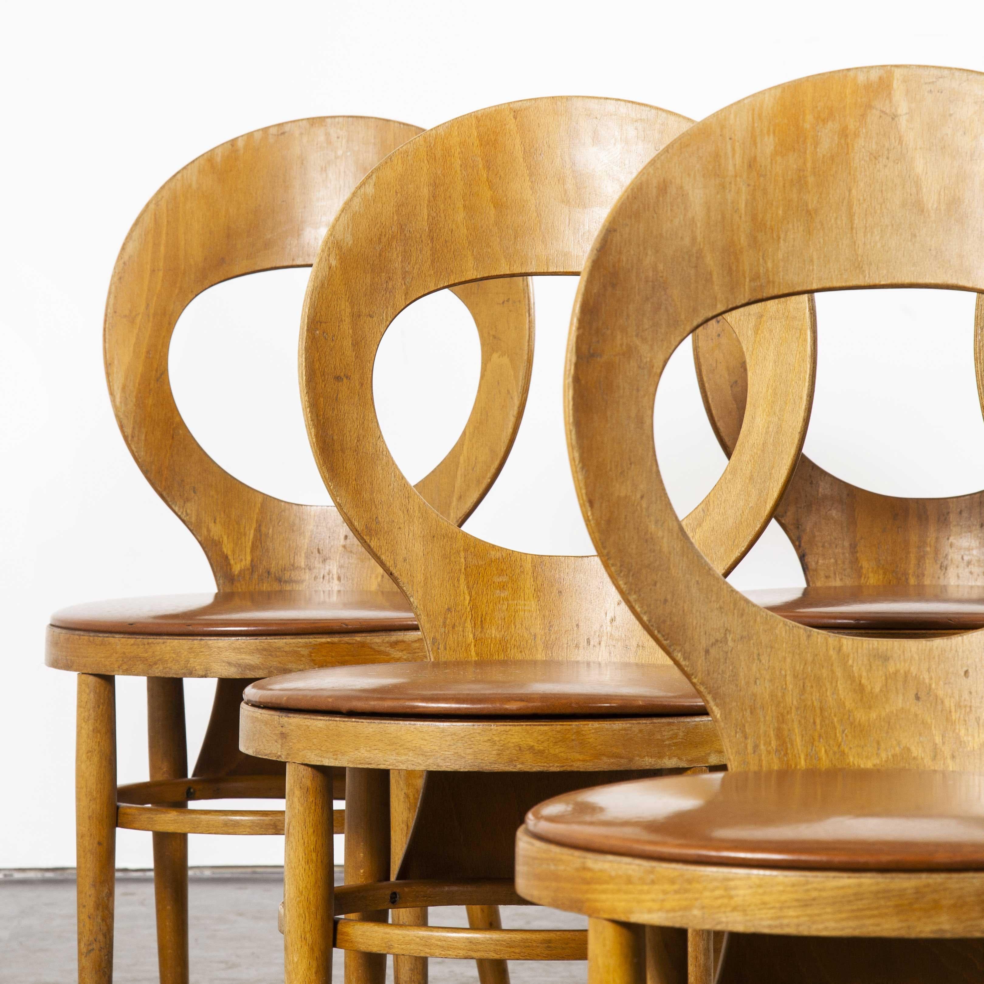 French 1960s Baumann Dining Chair, Mouette, Set of Six