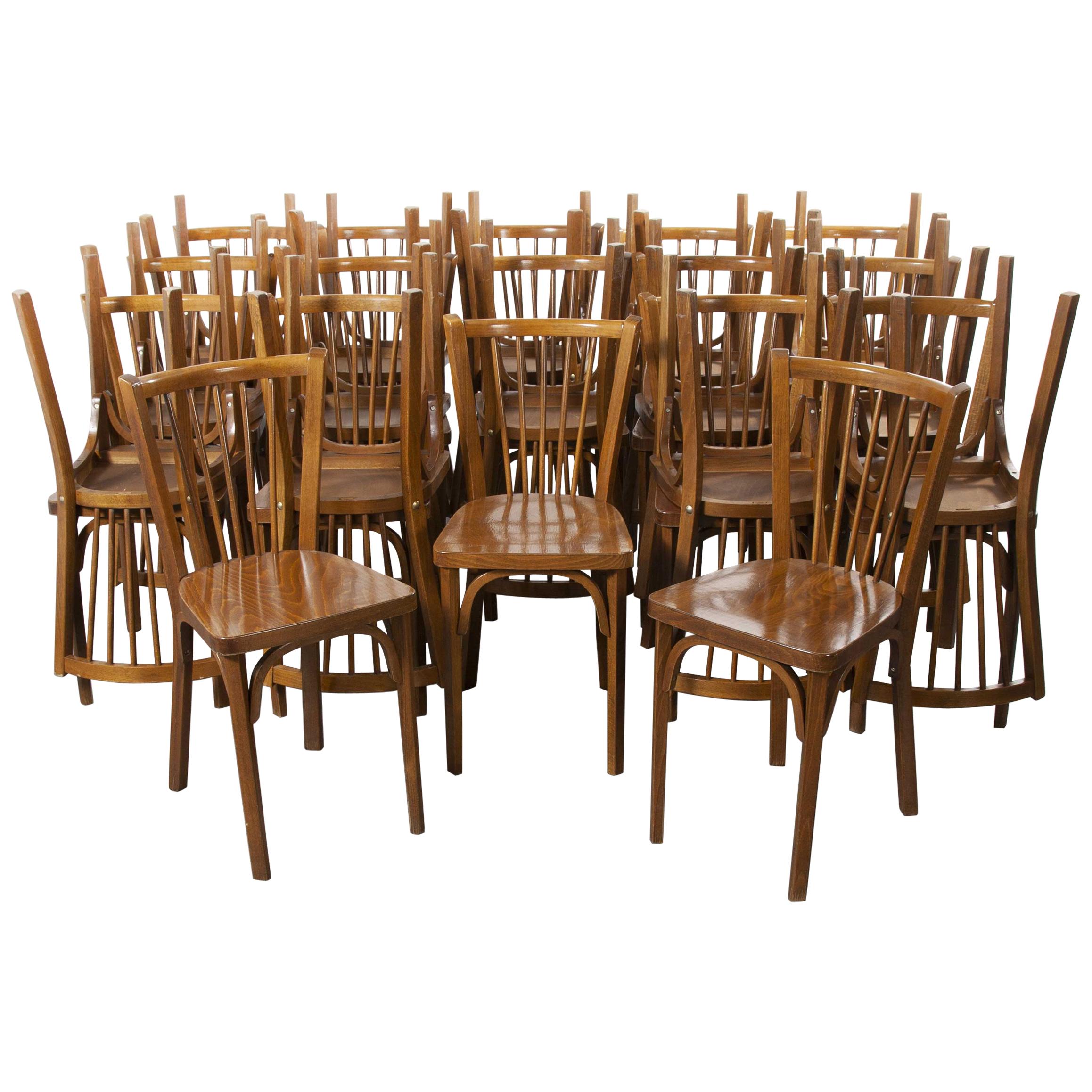 1960's Baumann French Bentwood Classic Bistro Dining Chair - Various Quantities 