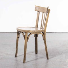 1960's Baumann Mid Oak Bistro Dining Chair, Set of Seven