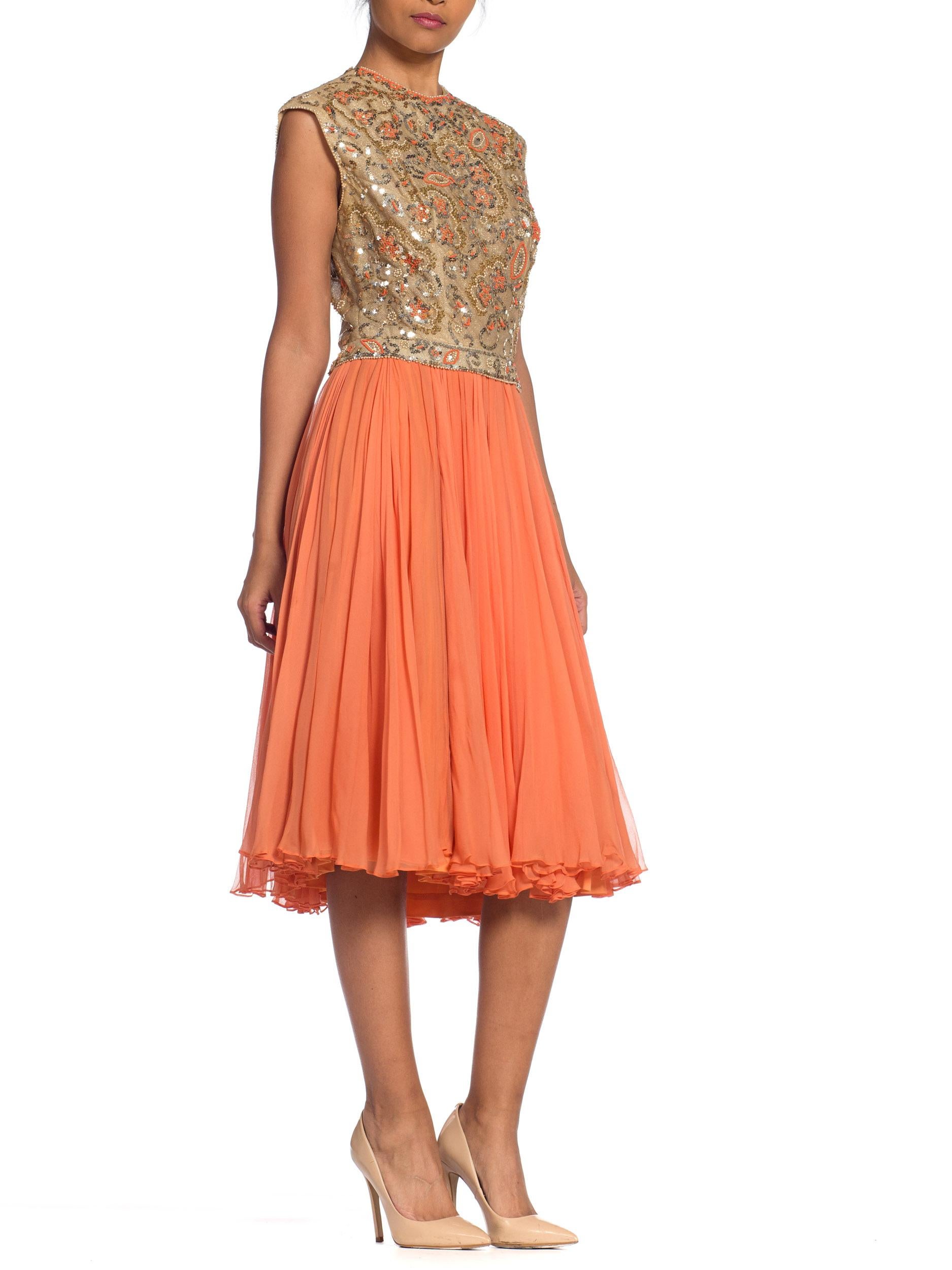 tangerine color dress