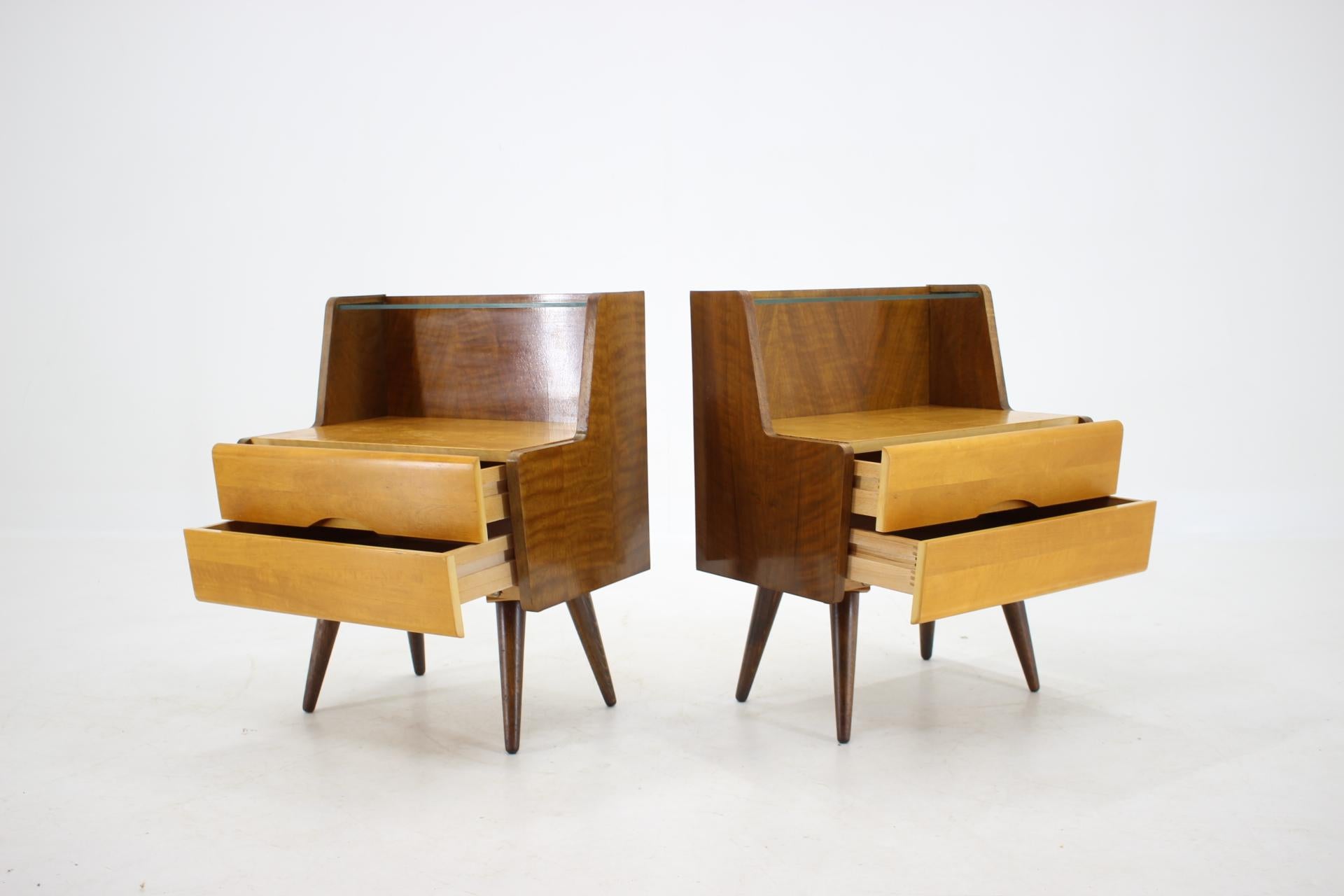 Mid-20th Century 1960s Bedside Tables, Czechoslovakia