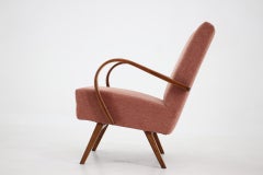 1960s Beech Armchair by Jaroslav Smidek for TON, Czechoslovakia