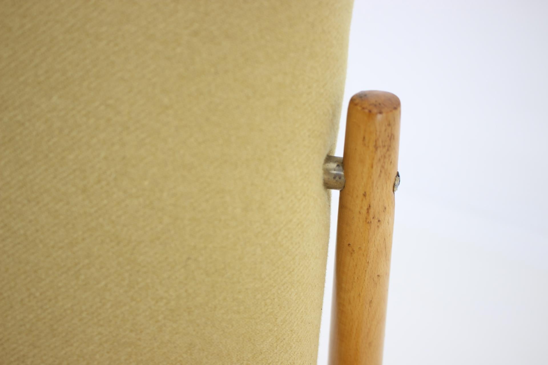 1960s Beech Armchair, Czechoslovakia For Sale 2