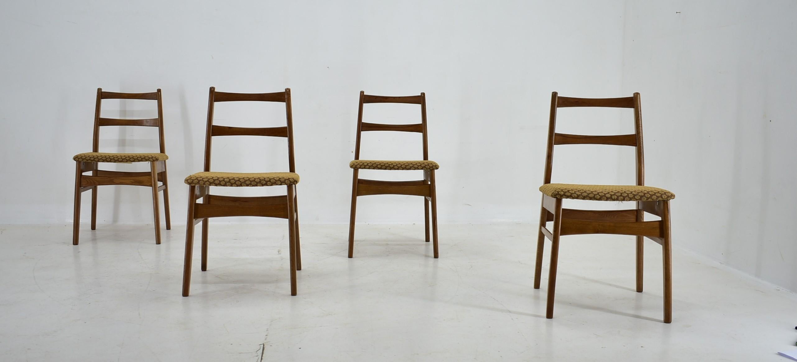 1960s Beech Dining Chairs, Czechoslovakia For Sale 1