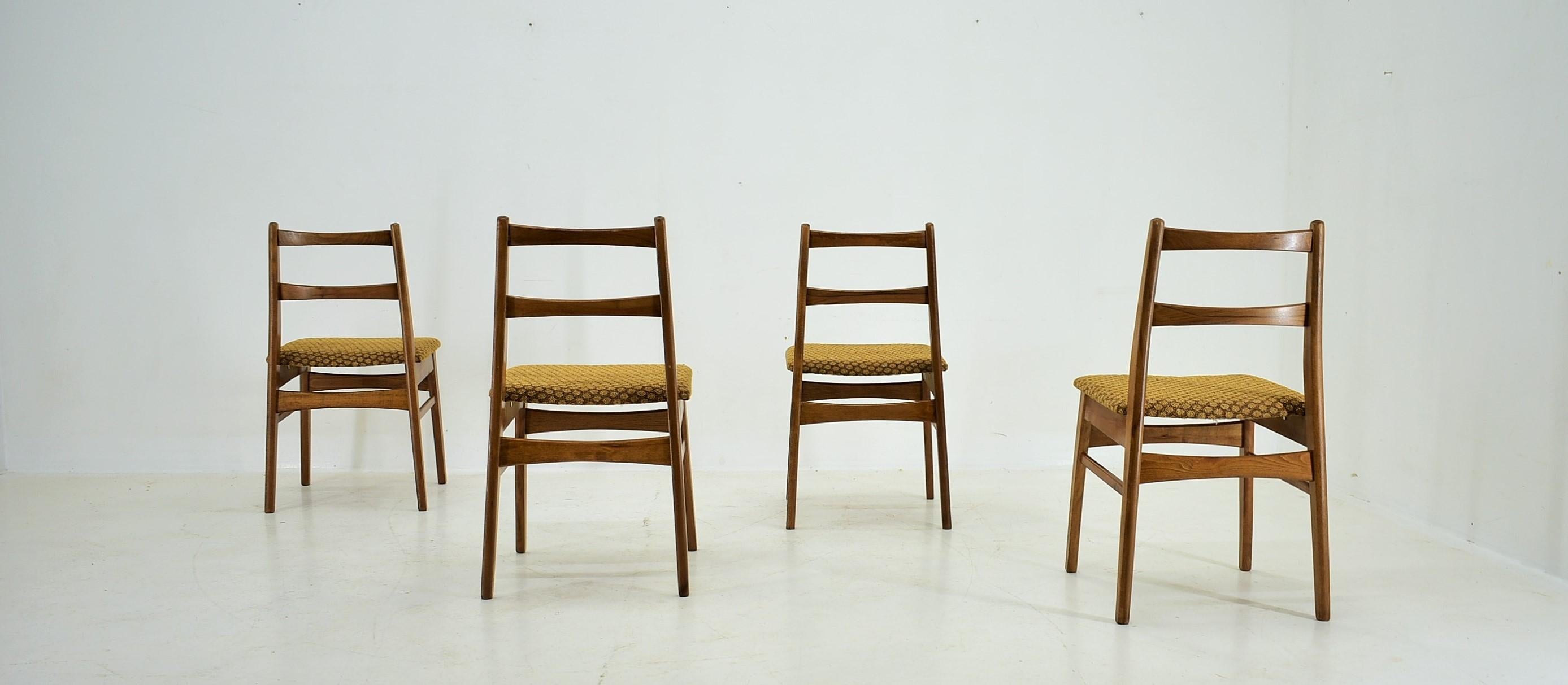 1960s Beech Dining Chairs, Czechoslovakia For Sale 2