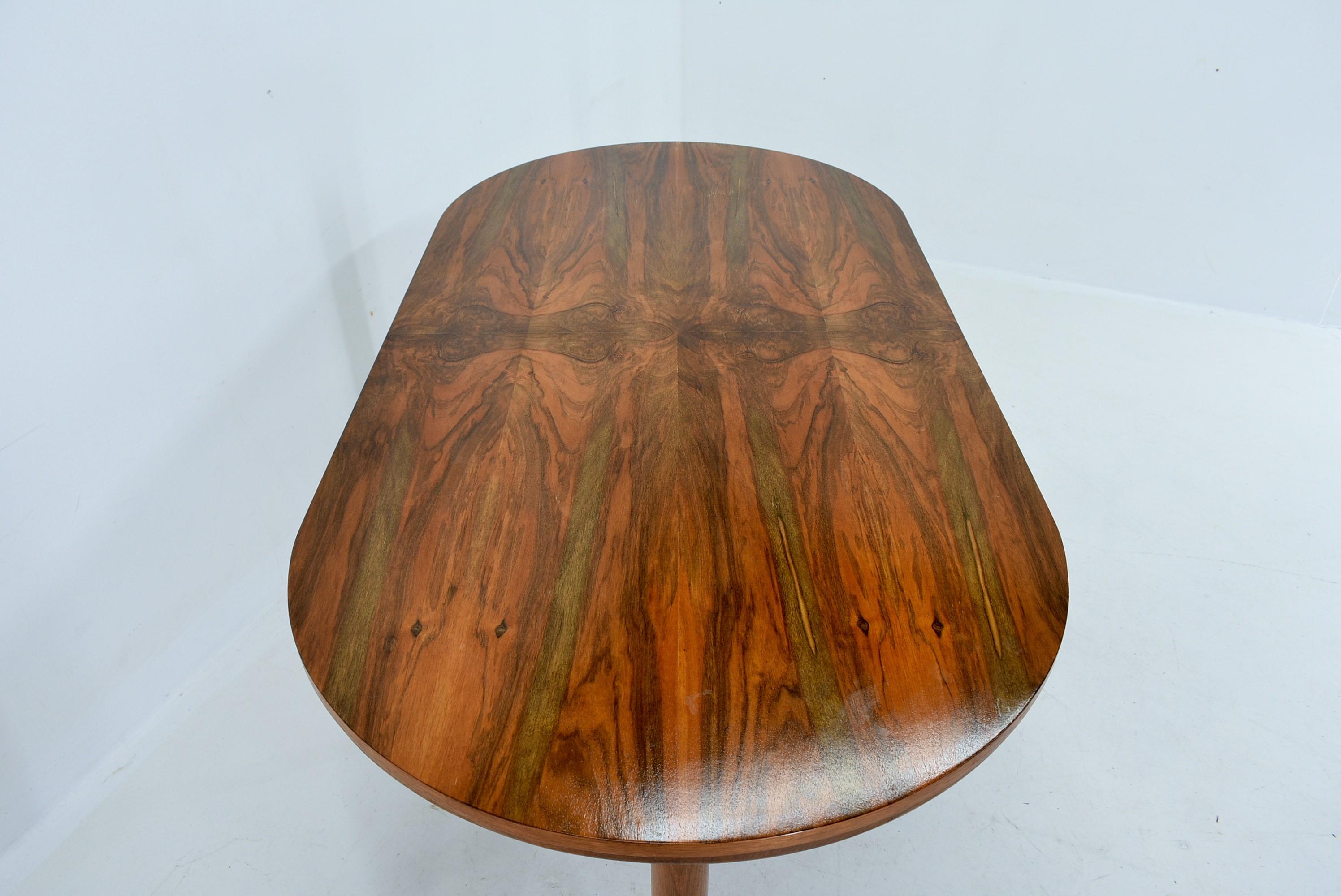 1960s Beech Dining Table, Czechoslovakia For Sale 6