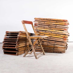 Chaises pliantes en hêtre des années 1960 - bonnes quantités disponibles - (modèle 2180)
