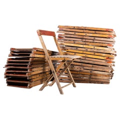 1960's Beech Folding Chairs - Gute Mengen verfügbar - (Modell 2180)