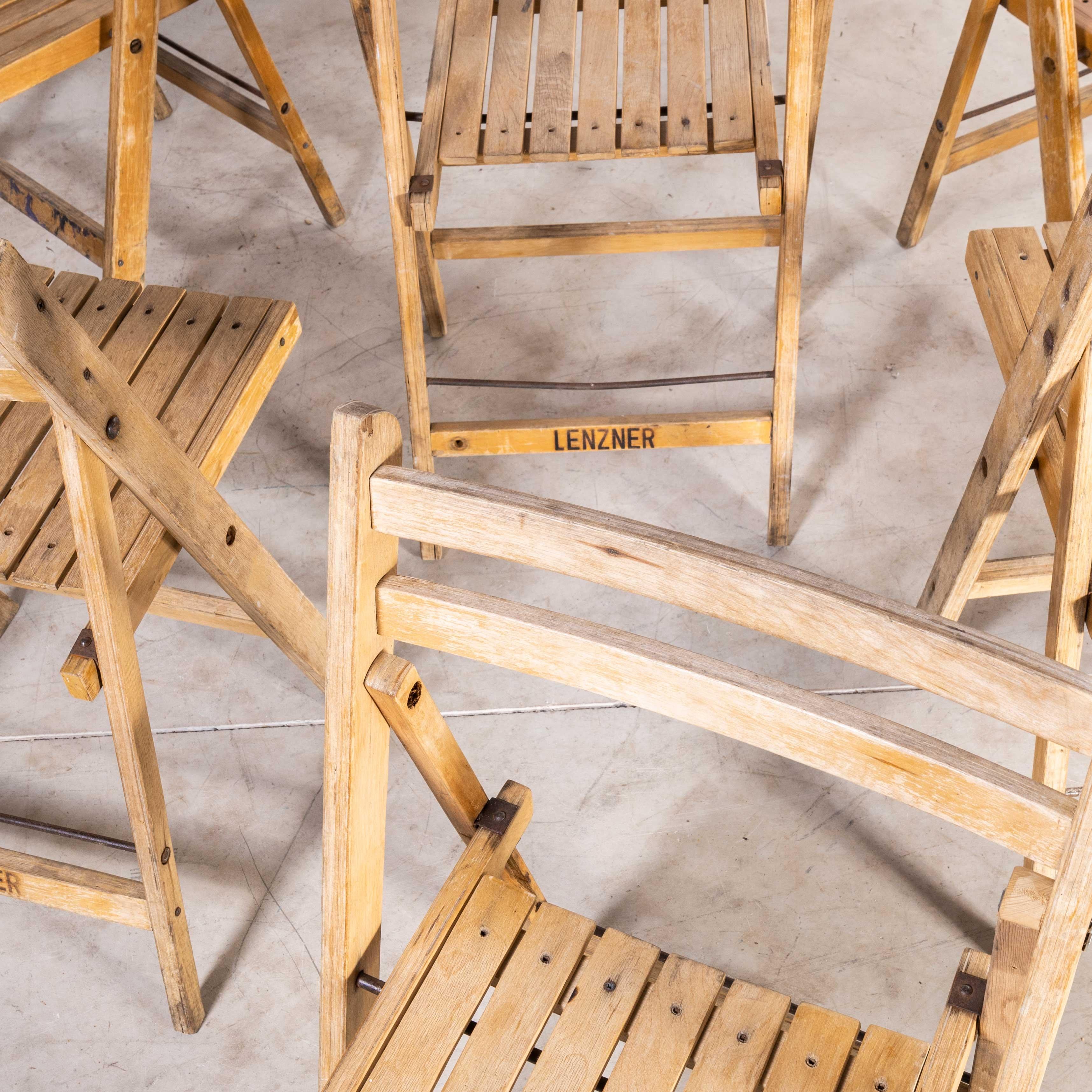 1960's Beech Folding Chairs - Set Of Six (Model 2179) For Sale 3