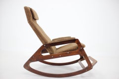 1960s Beech Rocking Chair by ULUV, Czechoslovakia