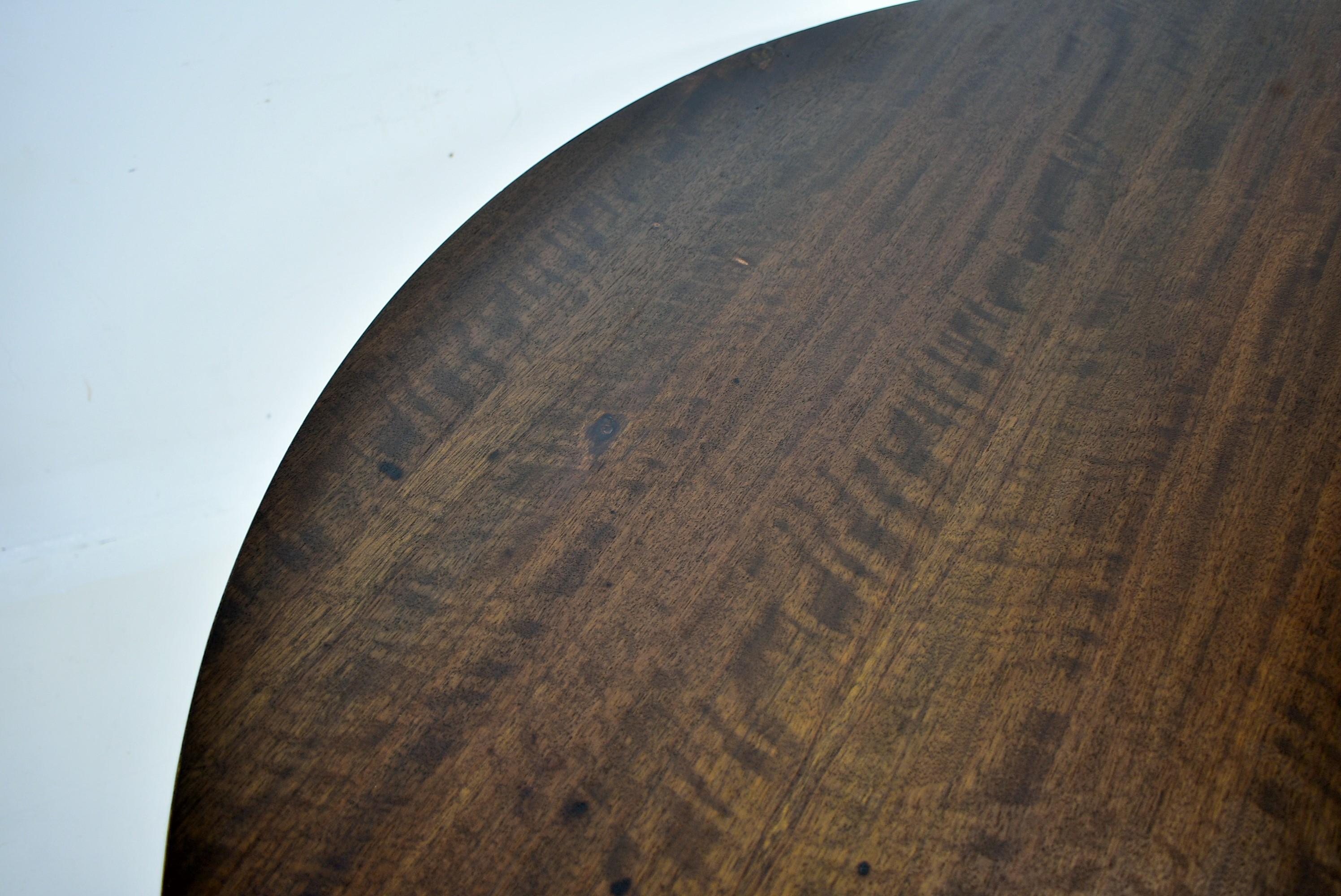 1960s Beech Round Dining Table, Czechoslovakia For Sale 6