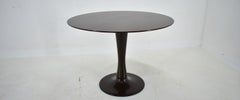1960s Beech Round Dining Table, Czechoslovakia