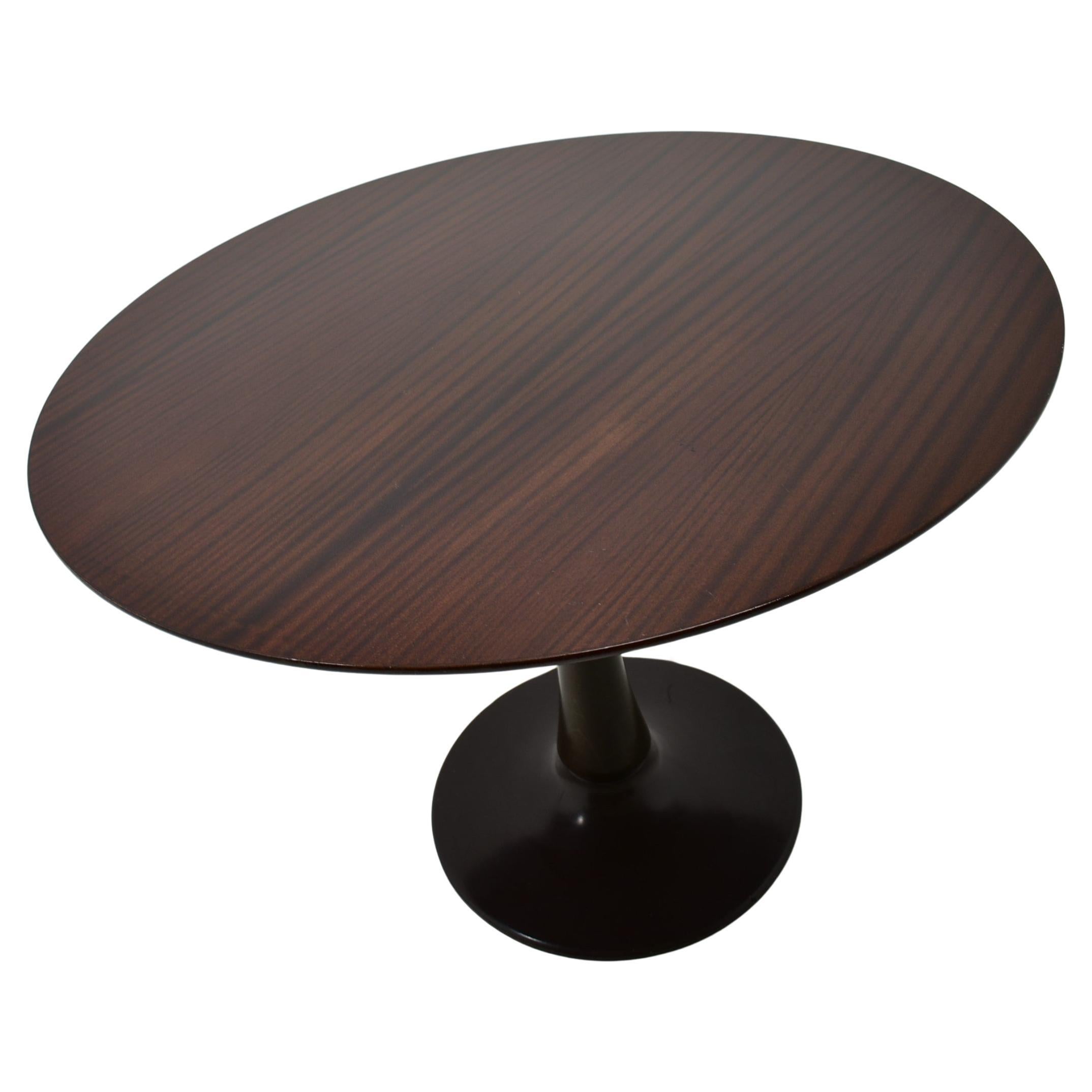 1960s Beech Round Dining Table, Czechoslovakia