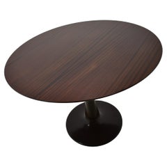 Used 1960s Beech Round Dining Table, Czechoslovakia