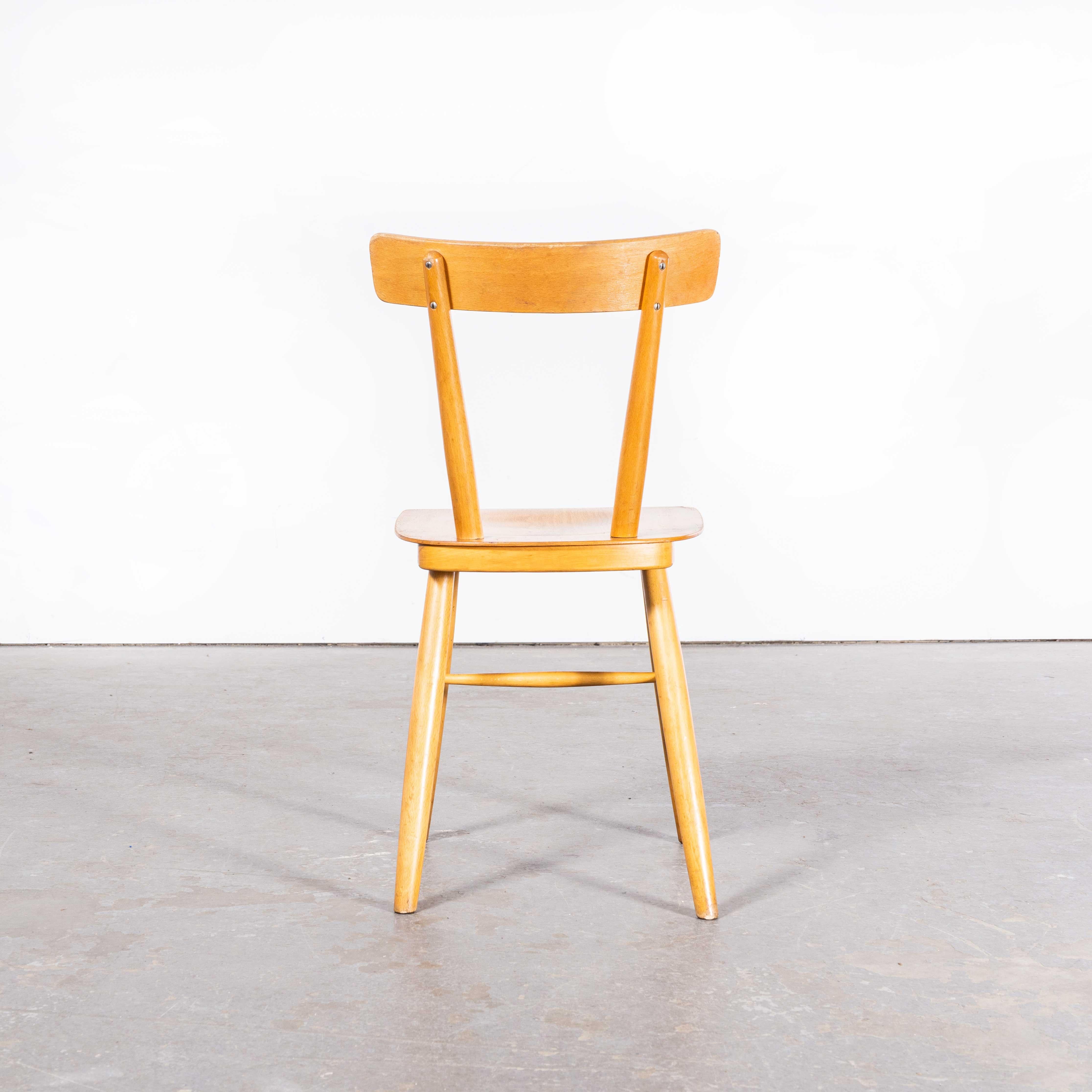 1960s Beechwood Dining Chair by Ton, Set of Eight For Sale 3