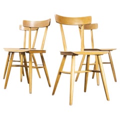 1960's Beech Wood Dining Chair by Ton - Set of Four