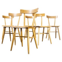 1960
s Beech Wood Dining Chair by Ton - Set of Six