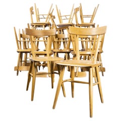 1960
s Beech Wood Dining Chair By Ton, Various Quantities Available