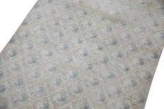 1960s Beige & Blue Vintage Turkish Runner 3'1" x 8'5"