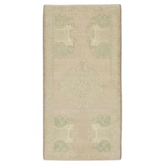 1960s Beige Vintage Turkish Mini Rug 1
11" X 3
4"