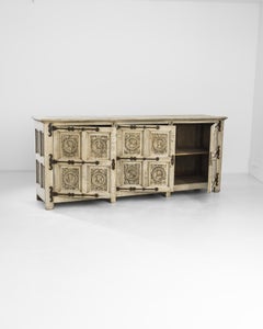 1960s Belgian Bleached Oak Buffet