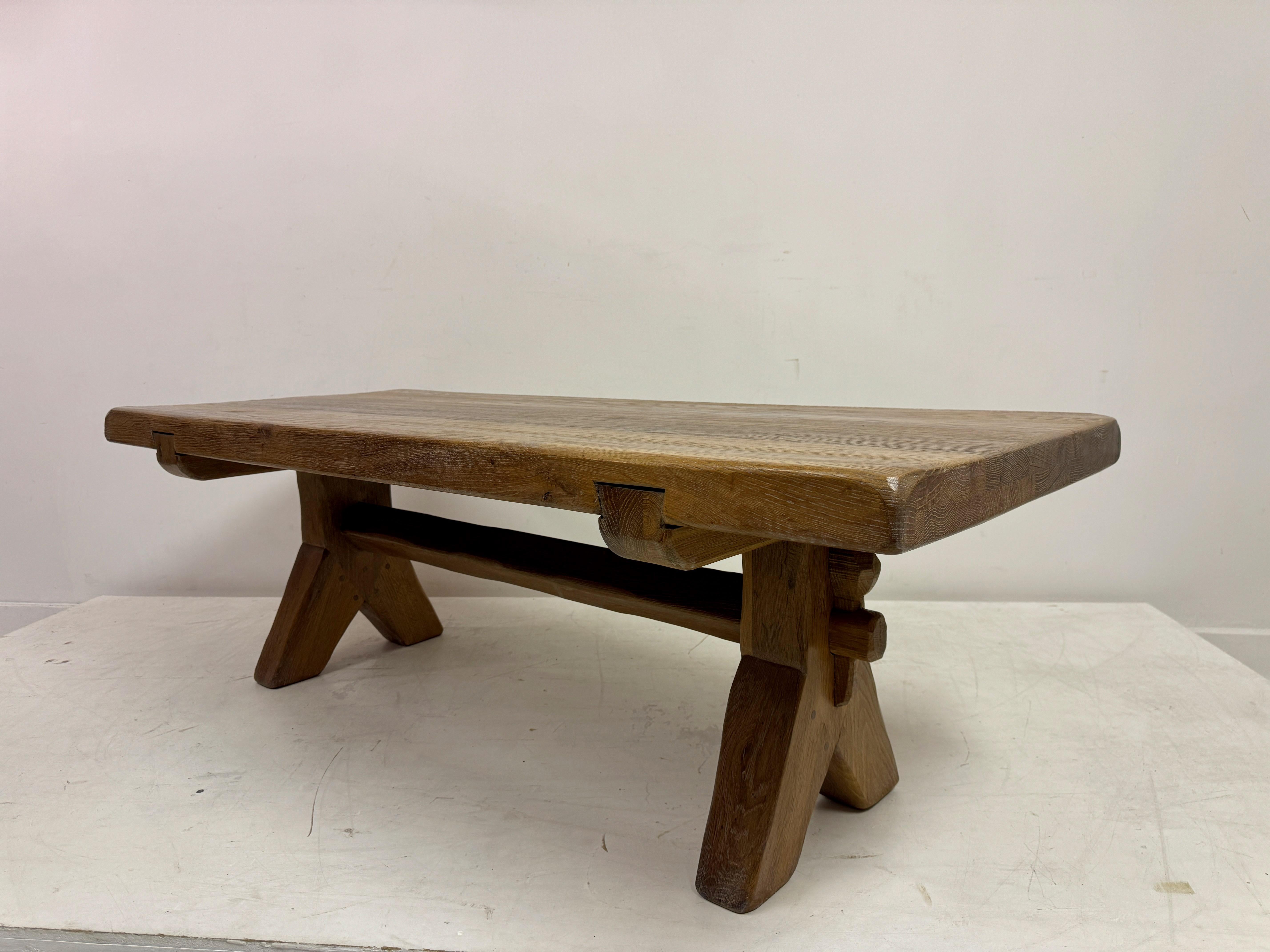 1960s Belgian Brutalist Coffee Table By De Puydt For Sale 2
