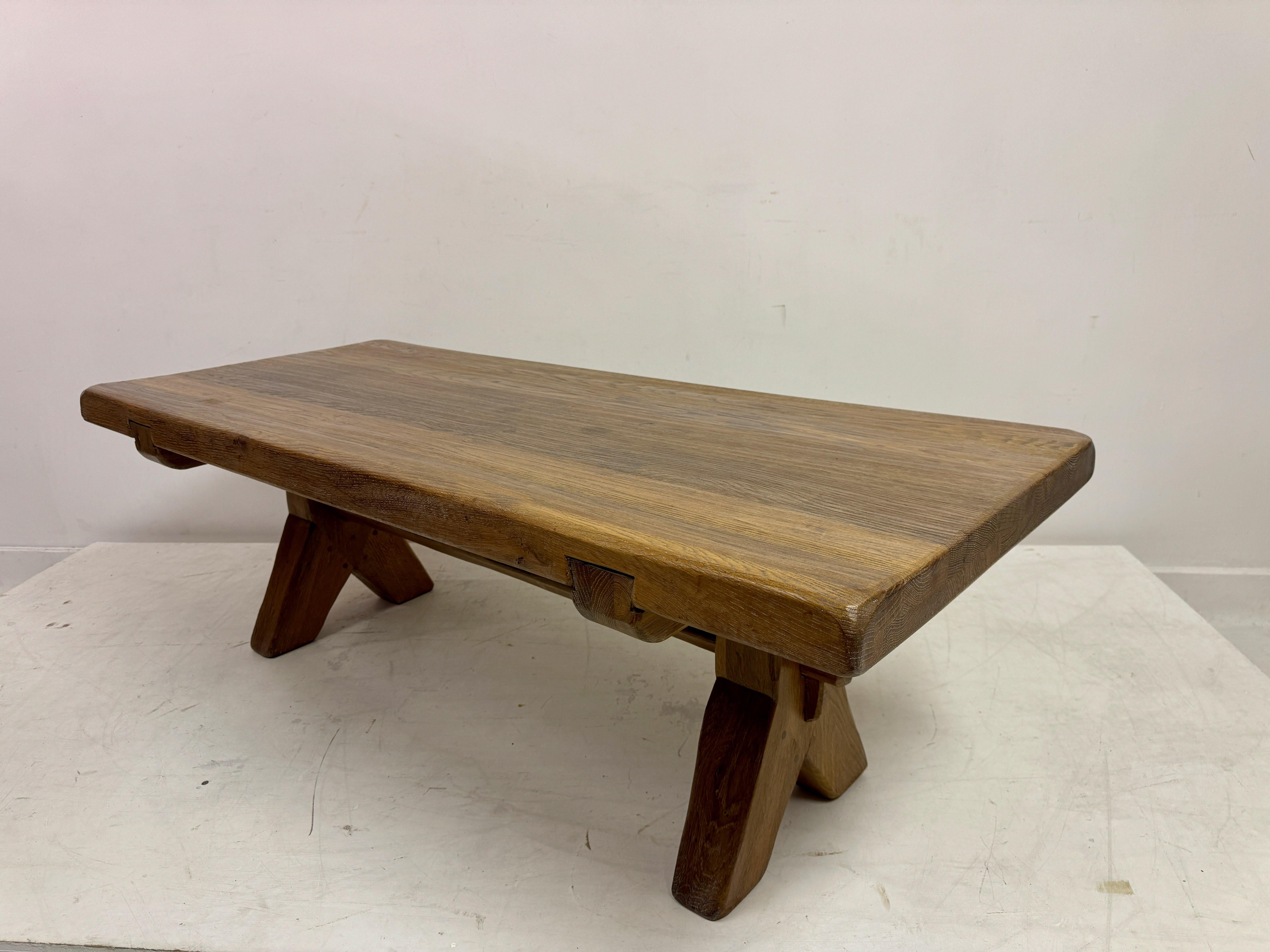 1960s Belgian Brutalist Coffee Table By De Puydt For Sale 3