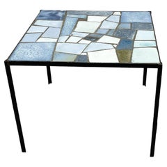 1960's Belgian Ceramic Side Table by Louise Servaes 