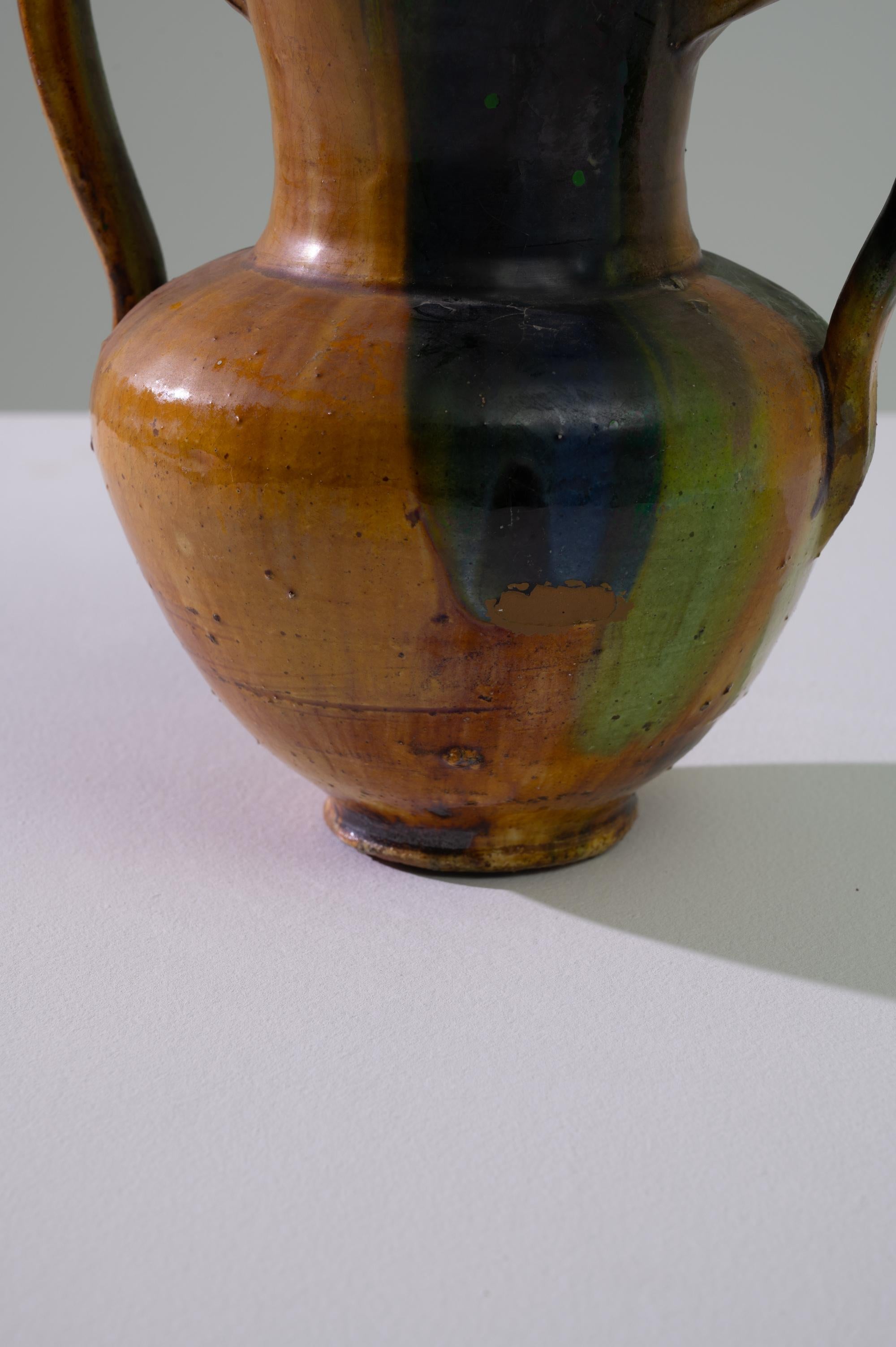 20th Century 1960s Belgian Ceramic Vase For Sale