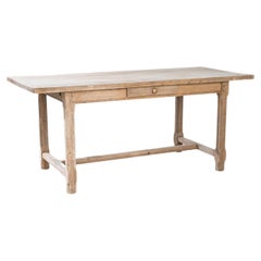 1960s Belgian Country Oak Table