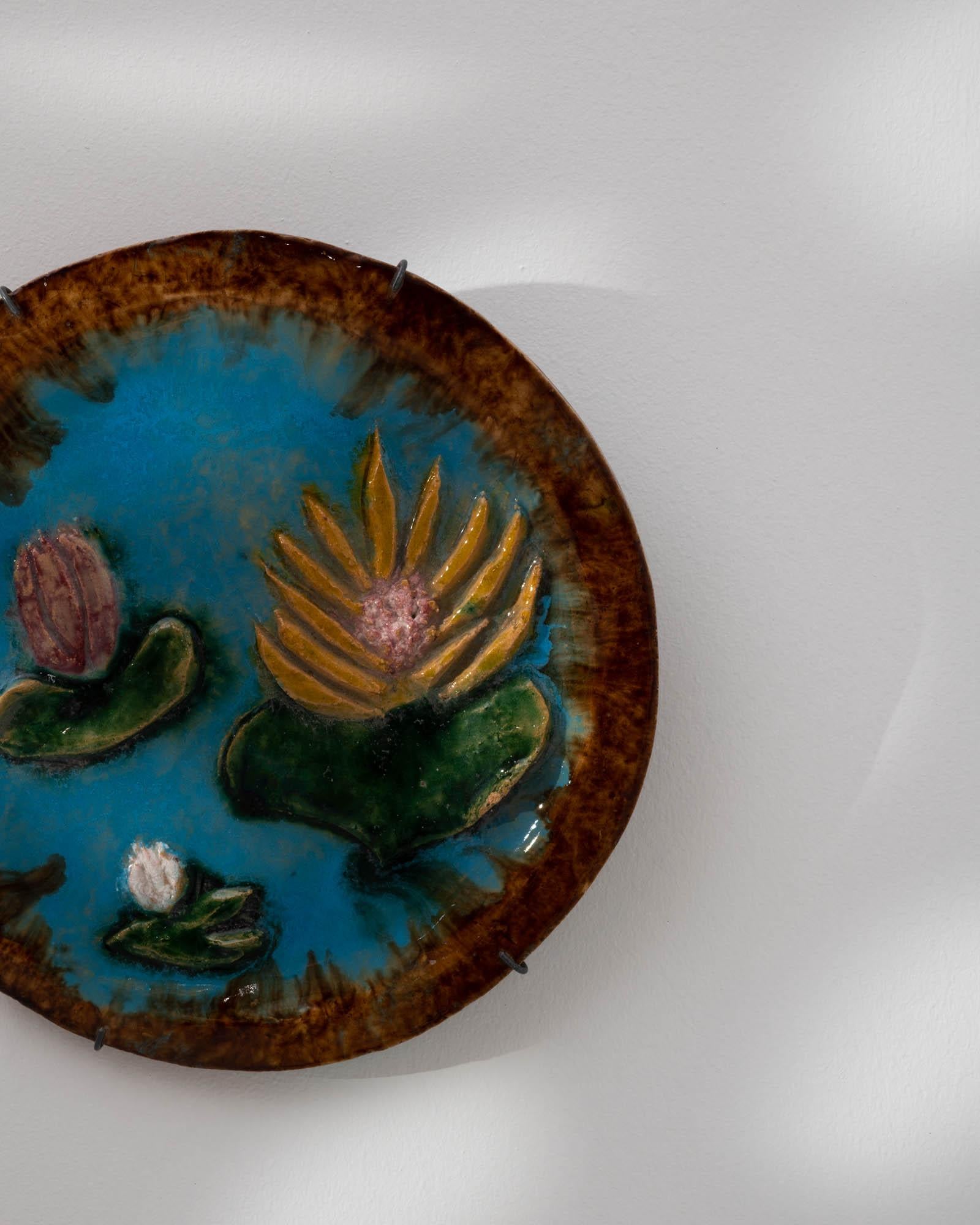 1960s Belgian Decorative Ceramic Wall Plate 1