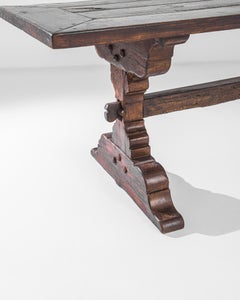 1960s Belgian Dining Table with Original Patina