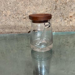 1960s Belgian Glass Jar Dispenser Boussu Belgium