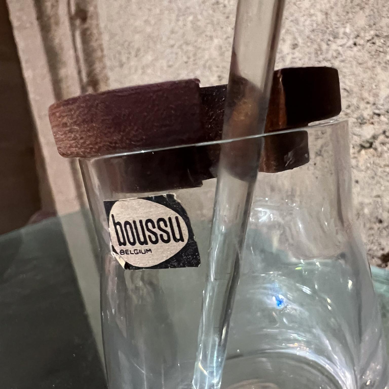 Mid-20th Century 1960s Belgian Glass Jar Dispenser Boussu Belgium For Sale