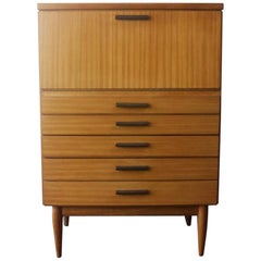 1960s Belgian Mid-Century Modern Bureau