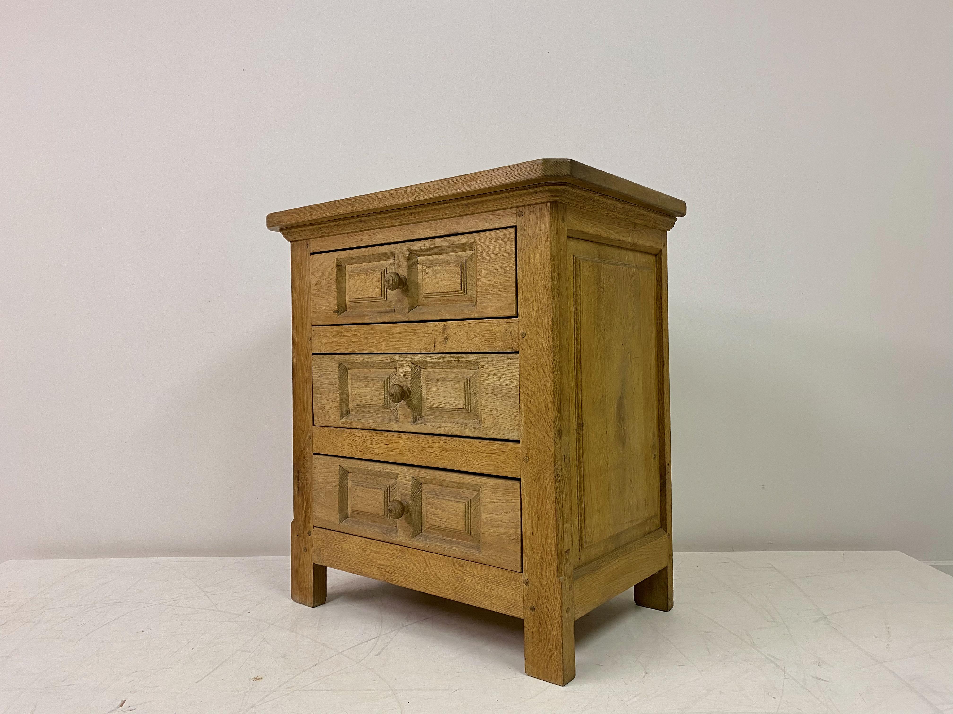 20th Century 1960s Belgian Oak Chest of Drawers