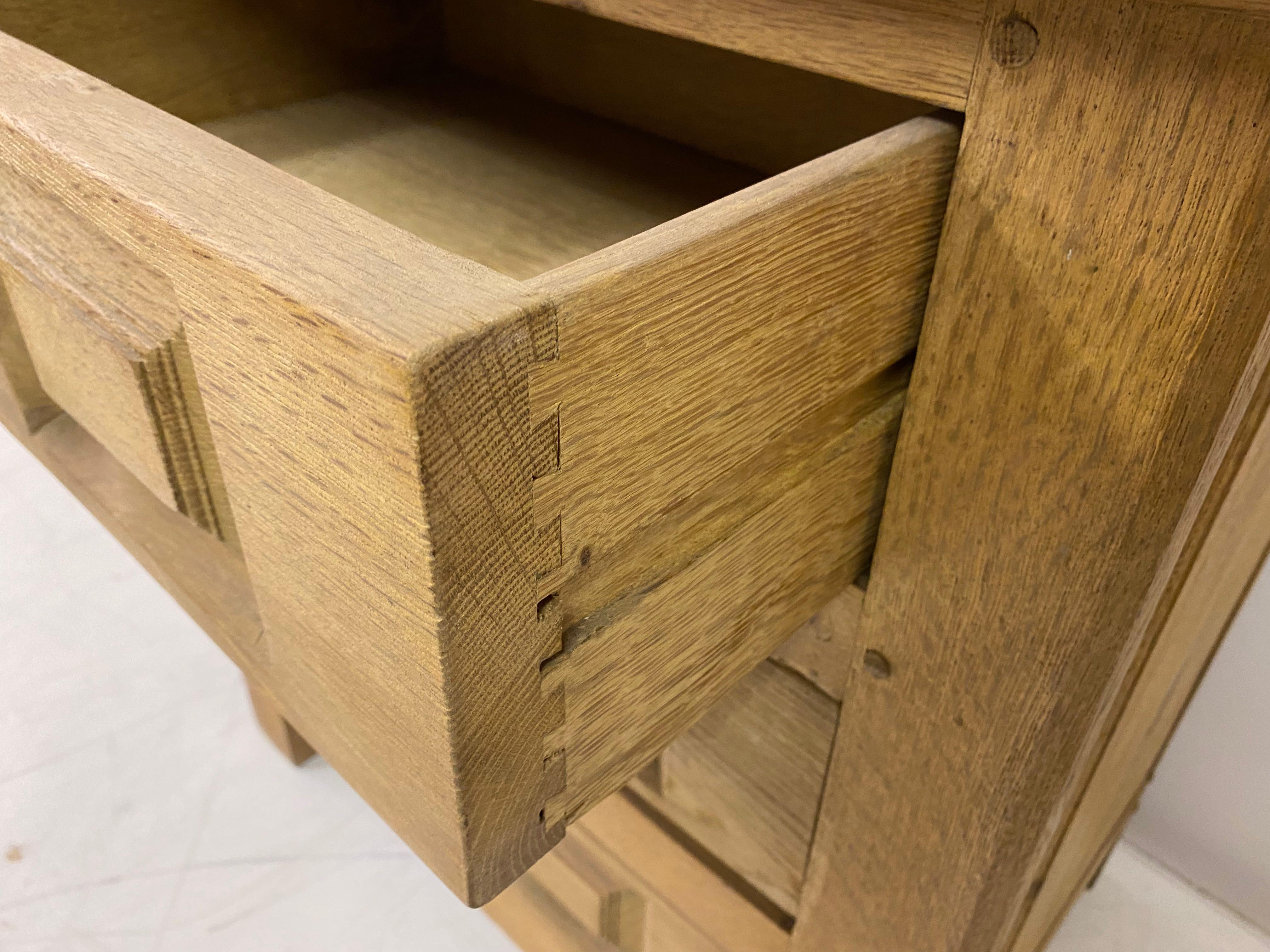 1960s Belgian Oak Chest of Drawers 4