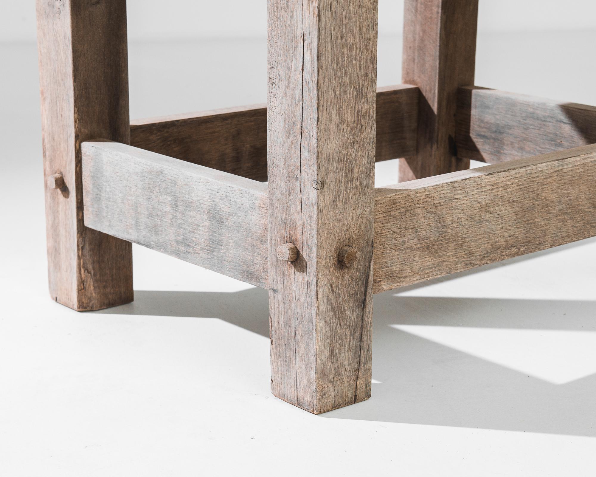 Mid-20th Century 1960s Belgian Oak Coffee Table