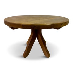 1960s Belgian Oak Dining or Centre Table by De Puydt