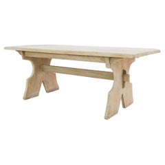 1960s Belgian Oak Dining Table