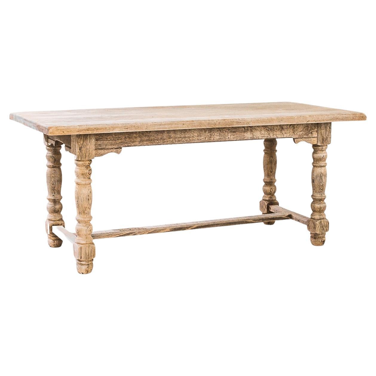Belgian Zinc Top Trestle Dining Table at 1stDibs