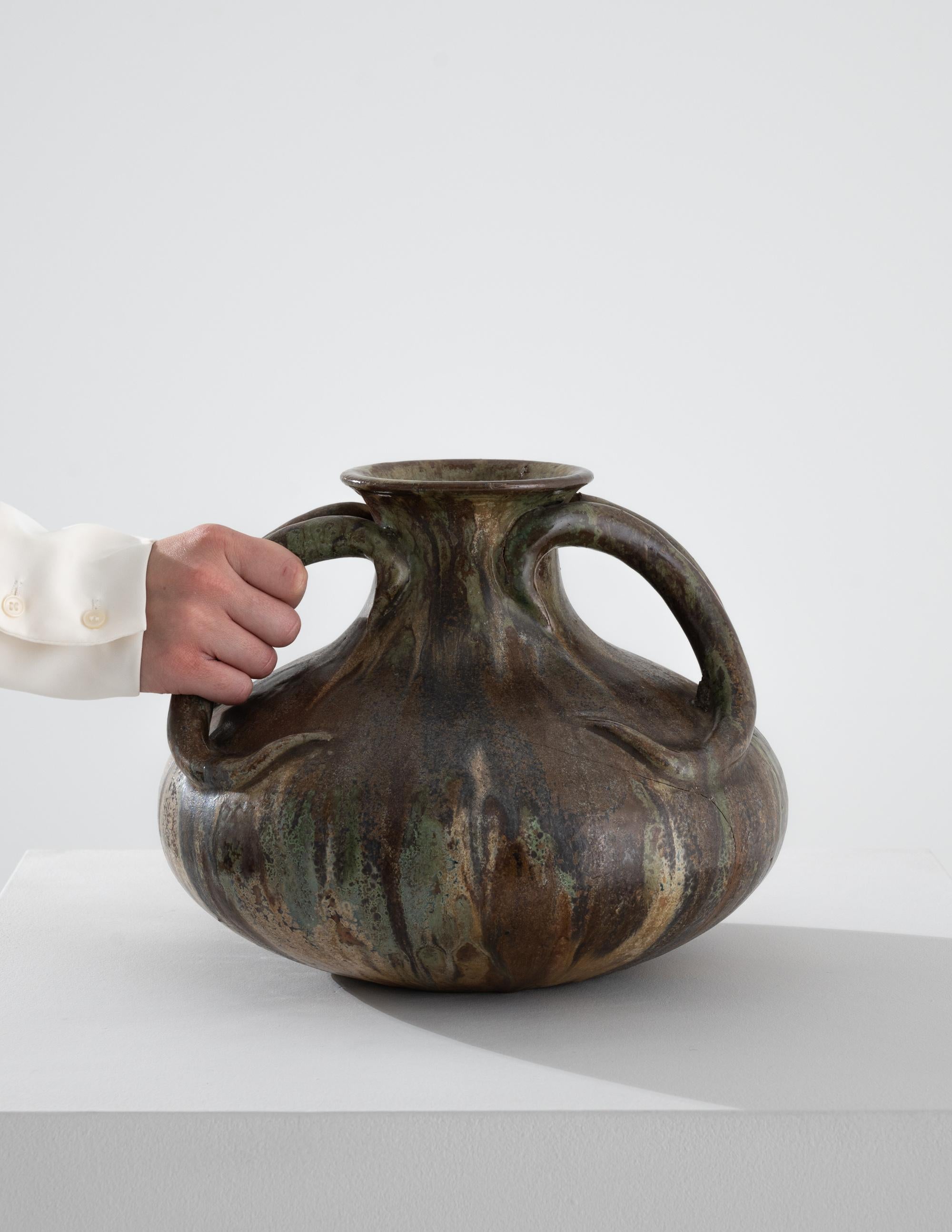 Mid-Century Modern 1960s Belgian Studio Pottery Vase