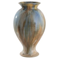 Vase en poterie d'atelier belge des années 1960 