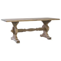 1960s Belgian Wooden Dining Table